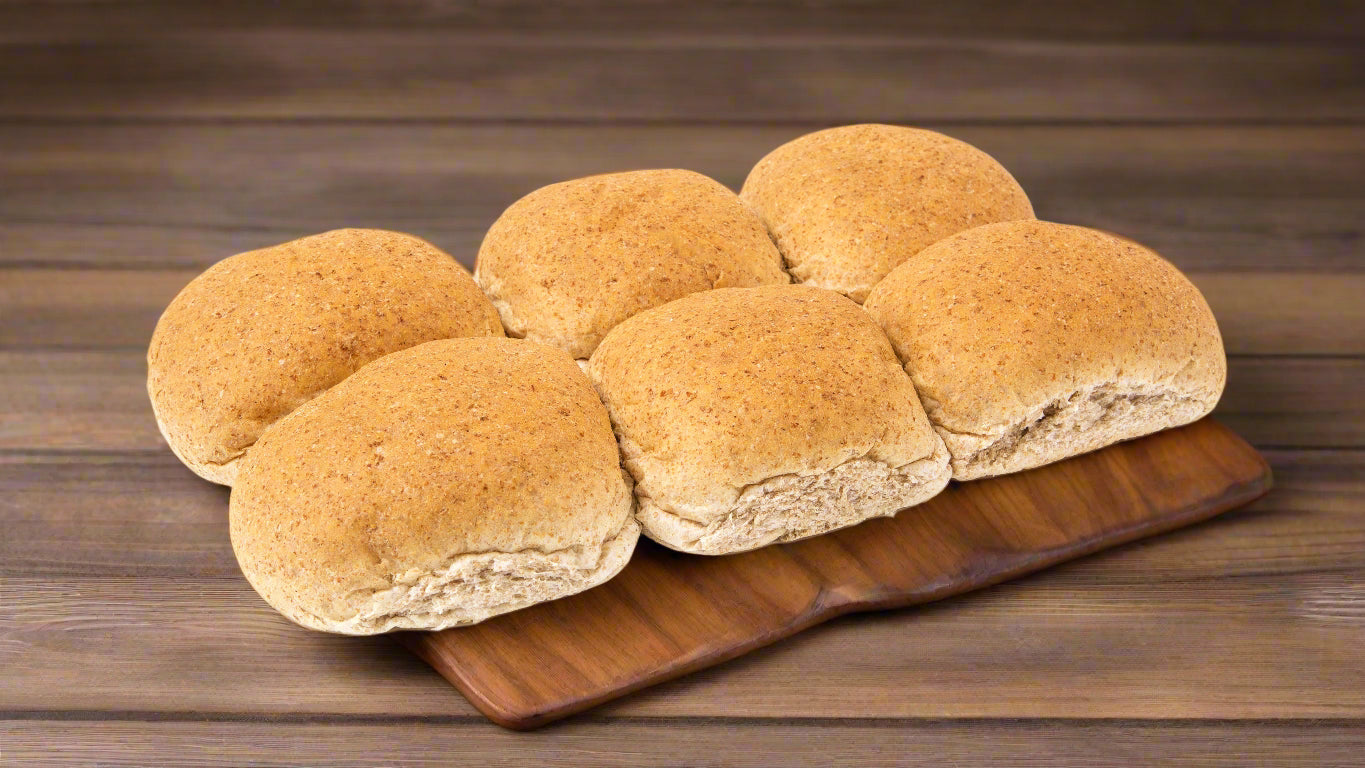 Wholemeal Extra Large Baps x 6