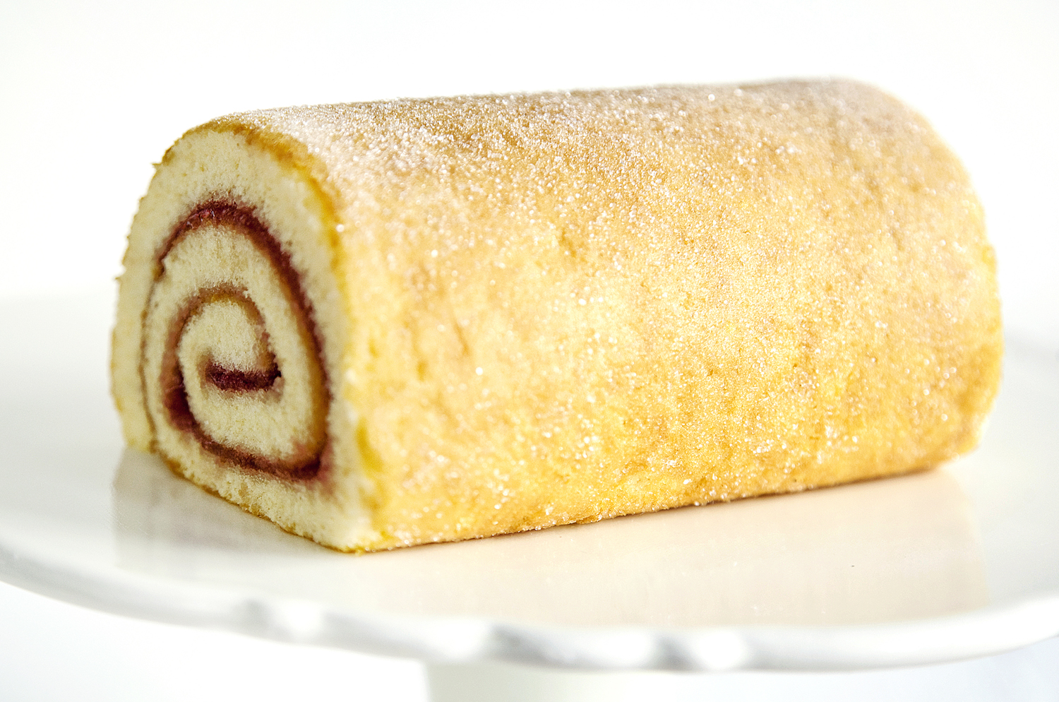Cake Roll with Cream Creese and Strawberry Jam Filling